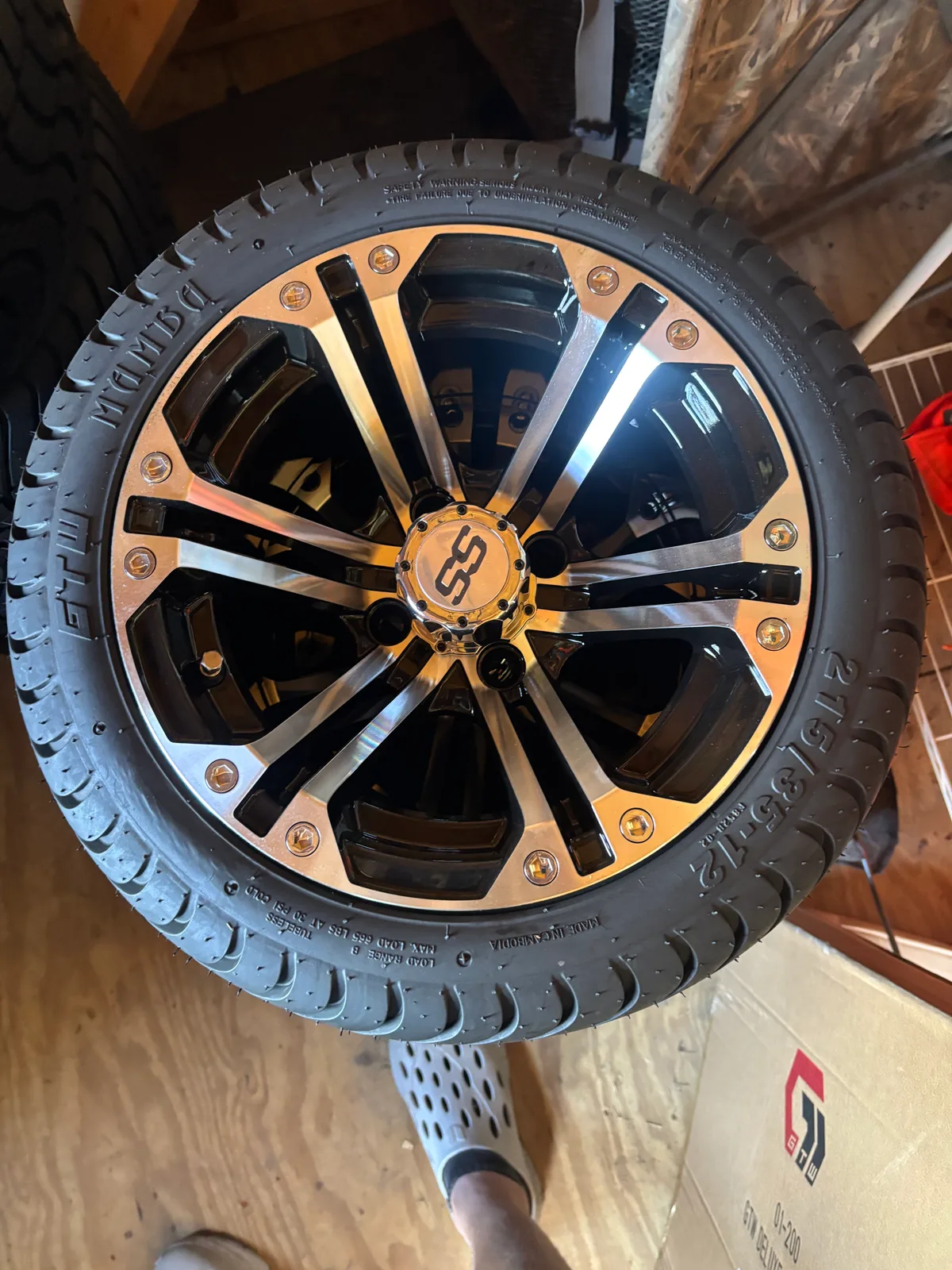 12” SS Wheel and tire combo